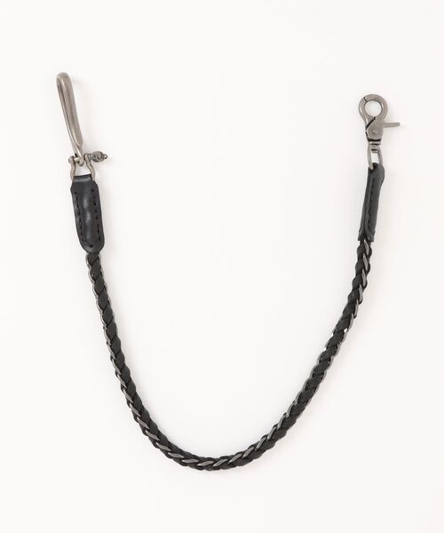 ALMO ウォレットチェーン フェイクレザーブラックウォレットチェーン