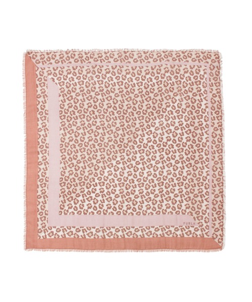 FURLA（フルラ） スカーフ バンダナ ウールスカーフ ”レオパード