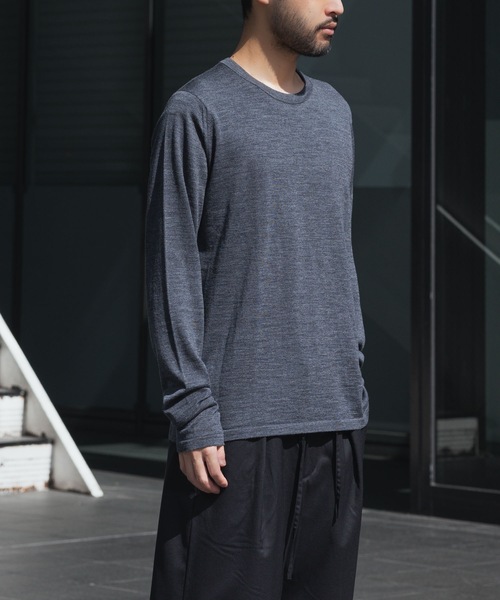 セーター ニット × JOHN SMEDLEY MERINO EXTRAFINE WELTED CREW NECK  L/S メンズ