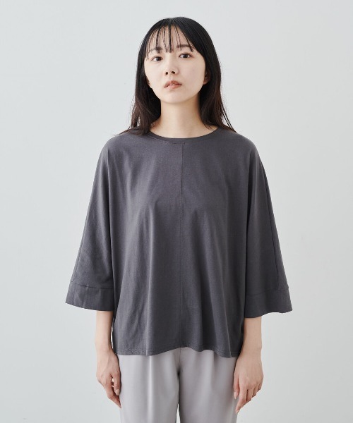 tシャツ ＩＥＤＩＴ　ＵＶカット・接触冷感機能の綿１００％国産ドルマンＴシャツ レディース | IEDIT