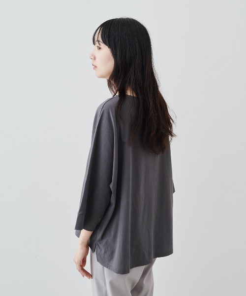tシャツ ＩＥＤＩＴ　ＵＶカット・接触冷感機能の綿１００％国産ドルマンＴシャツ レディース | IEDIT | 09