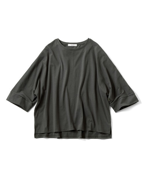 tシャツ ＩＥＤＩＴ　ＵＶカット・接触冷感機能の綿１００％国産ドルマンＴシャツ レディース | IEDIT | 12