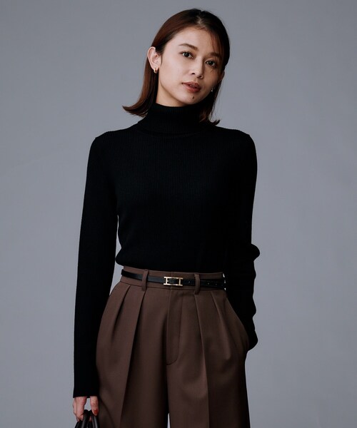 LA8746 エスカーダ アンサンブルニット 黒 ブラック ウール100％ L. 4WAY アンサンブルニット【ウォッシャブル】（アンサンブル） | ANCHOR