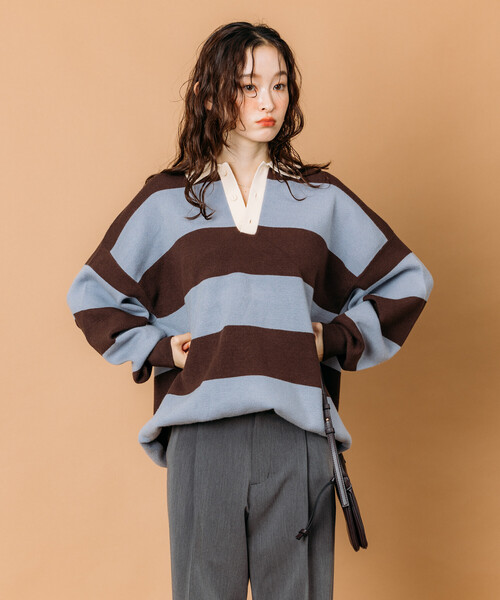 cotton traders ストライプラガーシャツ Mサイズ FREAK'S STORE（フリークスストア） 限定展開 ビッグシルエット