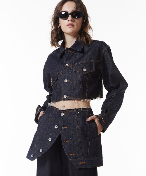 JOSE MOON（ジョゼムーン） デニムスカート DENIM LAP SKIRT/デニム