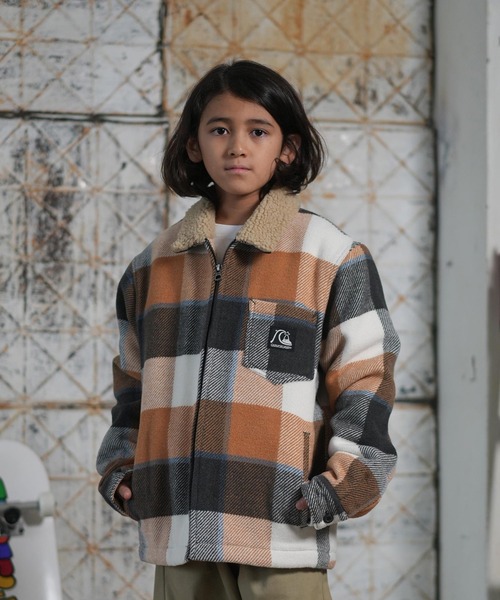 【最安】QUIKSILVER キッズ用ウェア ジャケット 140サイズ 新品 Quiksilver（クイックシルバー） コート アウター キッズ 子供服