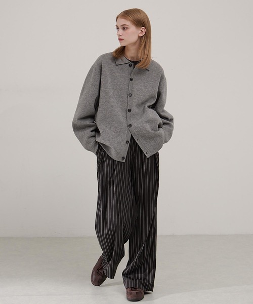 EMMA CLOTHES（エマクローズ） カーディガン ミラノリブ コンフォート