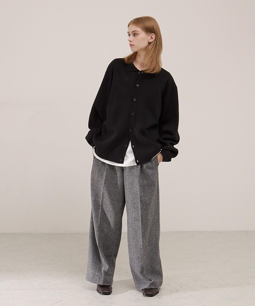 EMMA CLOTHES（エマクローズ） カーディガン ミラノリブ コンフォート