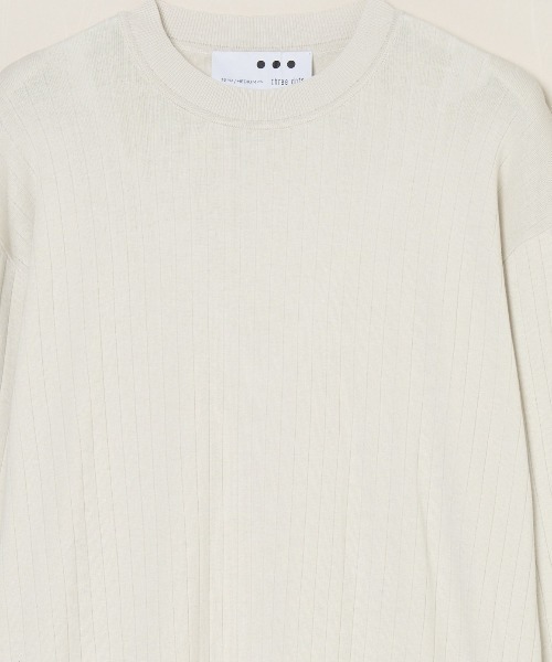 three dots（スリー ドッツ） セーター ニット コットンカシミヤ