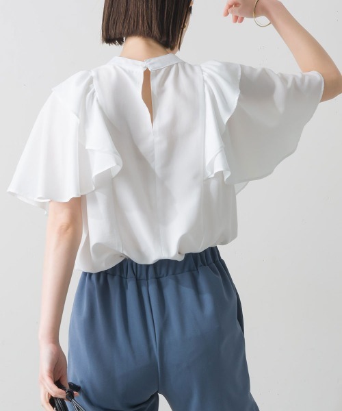 「terrace」 ノースリーブブラウス MEDIUM オフホワイト レディース_画像5