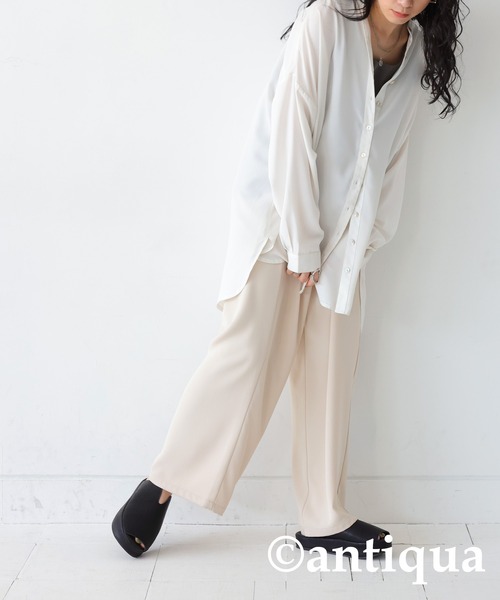 「antiqua」 フラットサンダル L ブラック レディース_画像9