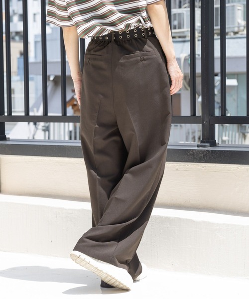 「PBLIM」 スラックス MEDIUM ブラック レディース_画像6