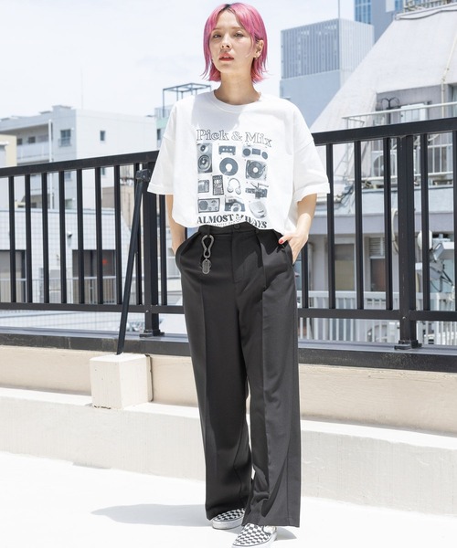 「PBLIM」 スラックス MEDIUM ブラック レディース_画像7