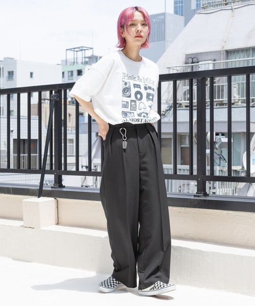 「PBLIM」 スラックス MEDIUM ブラック レディース_画像8