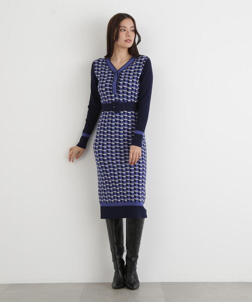 PINKY&DIANNE（ピンキー アンド ダイアン） ワンピース ジオメトリック