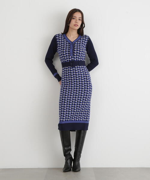 PINKY&DIANNE（ピンキー アンド ダイアン） ワンピース ジオメトリック