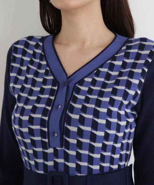 PINKY&DIANNE（ピンキー アンド ダイアン） ワンピース ジオメトリック