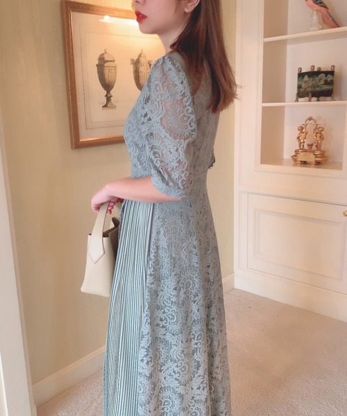 「Leja」 半袖ワンピース FREE グリーン レディース_画像2