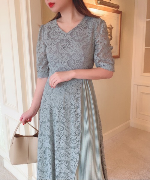 「Leja」 半袖ワンピース FREE グリーン レディース_画像3