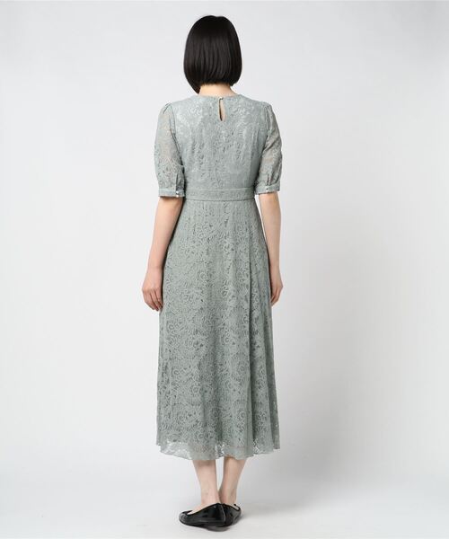 「Leja」 半袖ワンピース FREE グリーン レディース_画像4