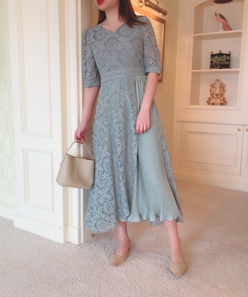 「Leja」 半袖ワンピース FREE グリーン レディース_画像6