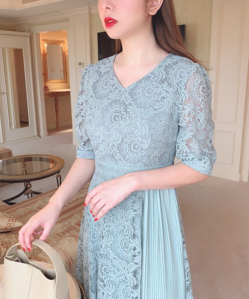 「Leja」 半袖ワンピース FREE グリーン レディース_画像9