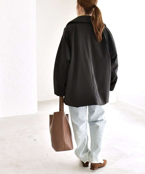 quaranciel コート アウター quaranciel:「撥水加工」中綿 テーラード