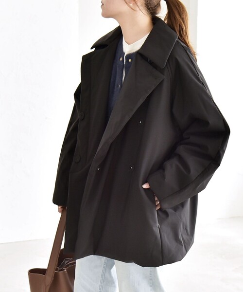 quaranciel コート アウター quaranciel:「撥水加工」中綿 テーラード