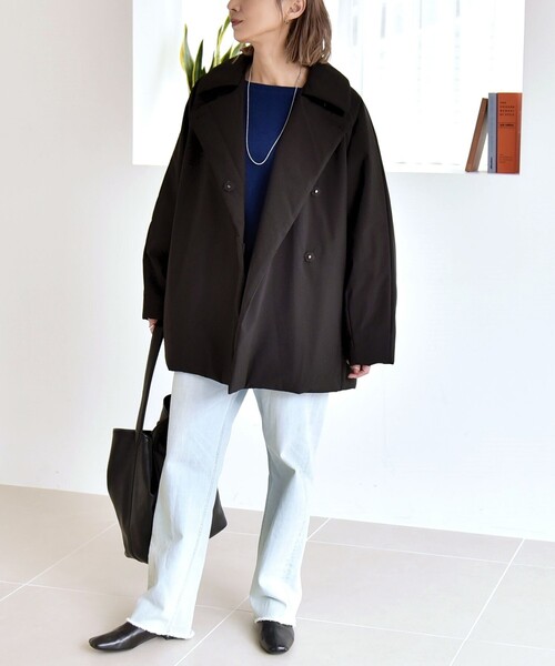 新品　タグ付きquaranciel 中綿 テーラード ミドル Wボタン 楽天市場】quaranciel:〈撥水加工〉中綿 テーラード ミドル Wボタン