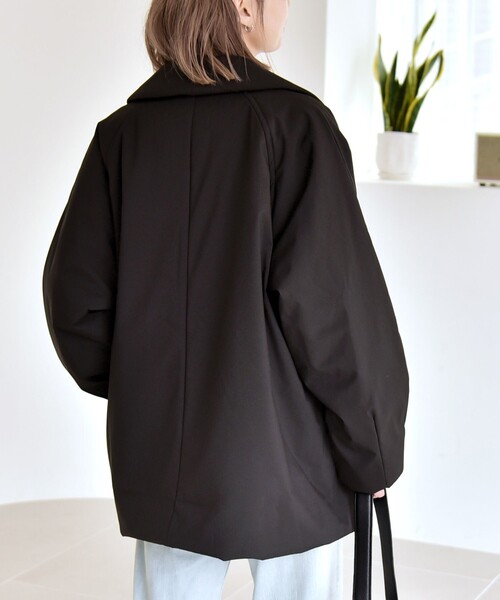 quaranciel コート アウター quaranciel:「撥水加工」中綿 テーラード