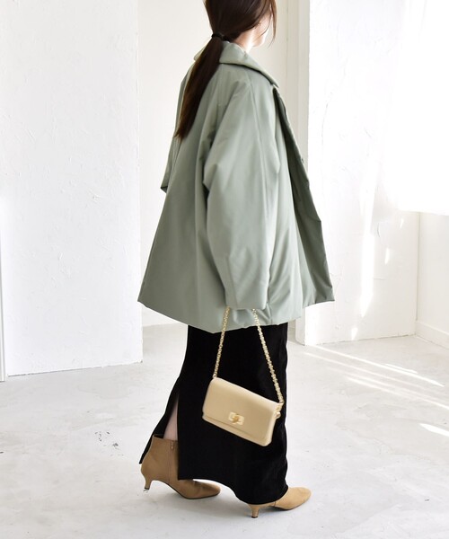 quaranciel コート アウター quaranciel:「撥水加工」中綿 テーラード