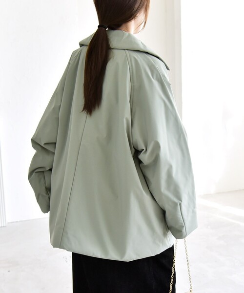 quaranciel コート アウター quaranciel:「撥水加工」中綿 テーラード