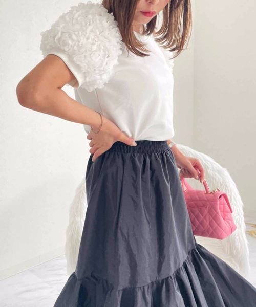 「M y u」 半袖カットソー FREE ピンク レディース_画像2