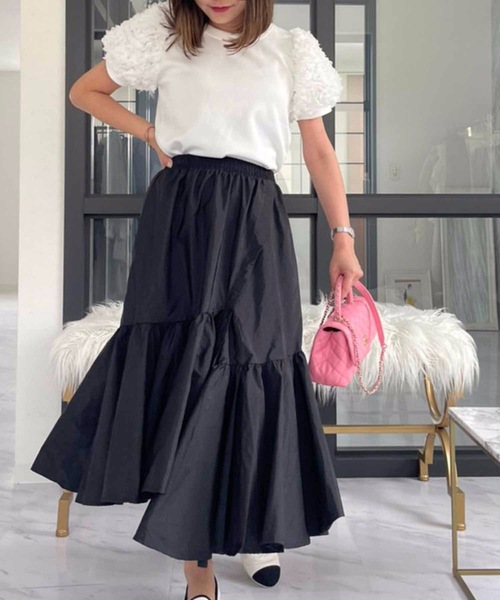 「M y u」 半袖カットソー FREE ピンク レディース_画像3