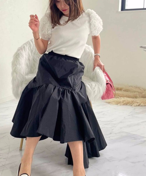 「M y u」 半袖カットソー FREE ピンク レディース_画像6