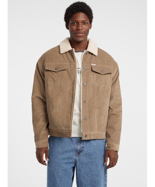 ブルゾン アウター GUESS JEANS Trucker Jacket ボアジャケット メンズ 