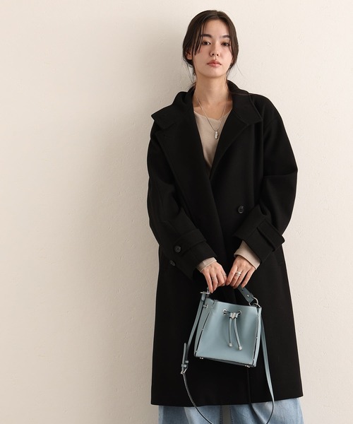 ElegChic モッズコート コート フェイクウールコート レディース