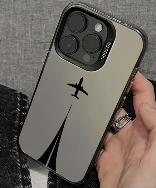 WESTBOY（ウエストボーイ） スマホケース 飛行機 シルエット クリア 