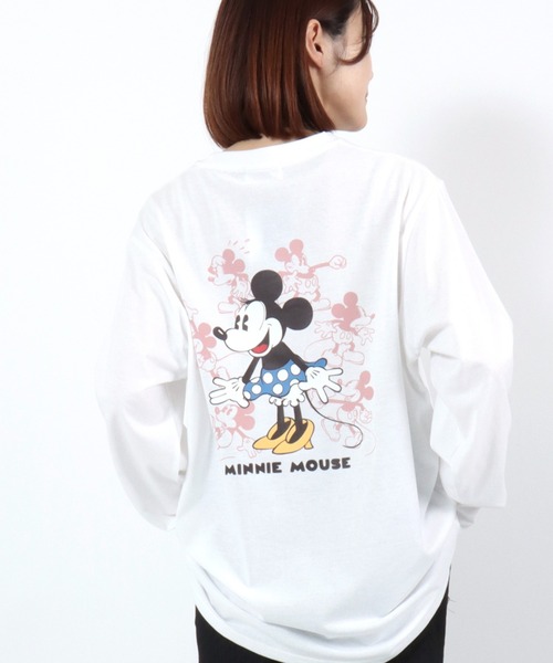Disney（ディズニー） tシャツ ワンポイント刺繍 キャラクターバック