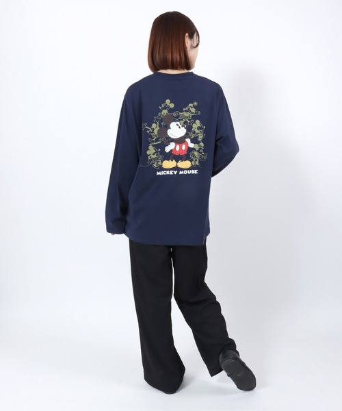 Disney（ディズニー） tシャツ ワンポイント刺繍 キャラクターバック