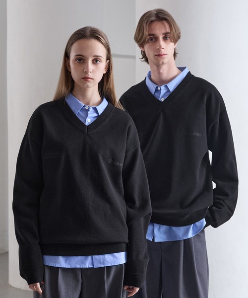 CLEL（クレイル） セーター ニット 「CLEL」Basic Embroidered V-Neck