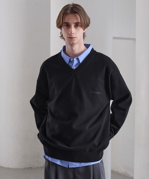 CLEL（クレイル） セーター ニット 「CLEL」Basic Embroidered V-Neck