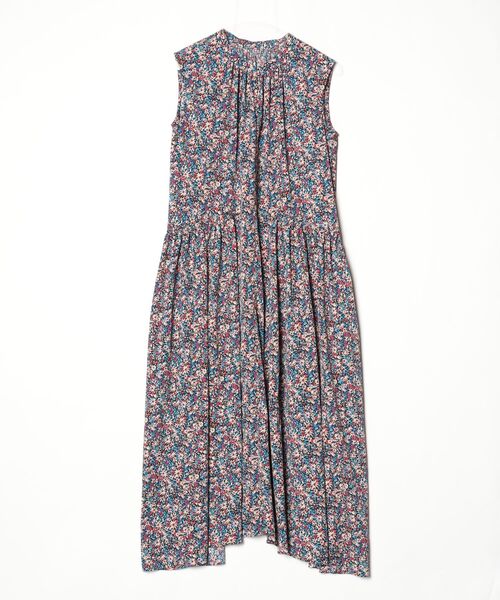 「LANVIN en Bleu」 ノースリーブワンピース 38 ブルー レディース