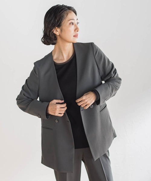 k*o様 green label relaxingノーカラー サイズ40 ネイビ green label relaxing（グリーンレーベルリラクシング） ノーカラー