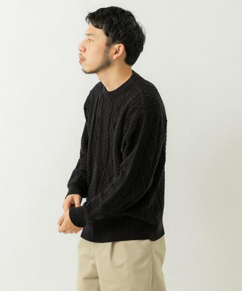 「EKAL」 長袖ニット MEDIUM ブラック メンズ_画像3