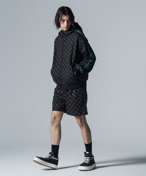 「glamb」 ジップアップパーカー M ブラック メンズの画像