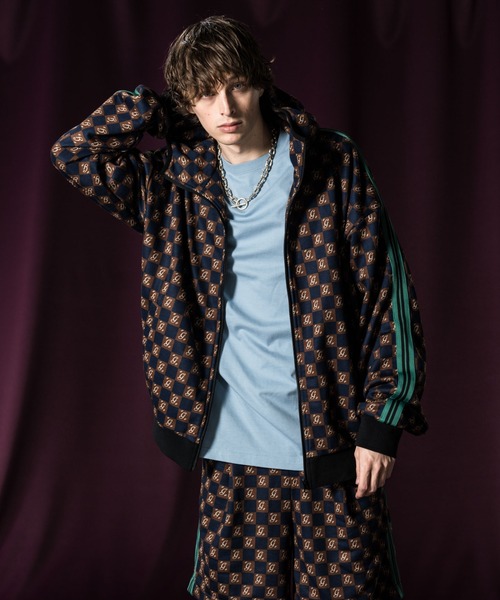 「glamb」 ジップアップパーカー M ブラック メンズの画像