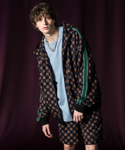 「glamb」 ジップアップパーカー M ブラック メンズの画像