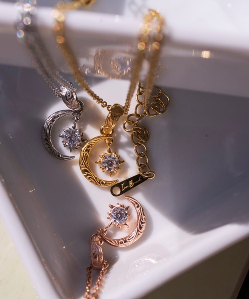 IRIEBEACH（アイリービーチ） ネックレス MINI sun and moon necklace