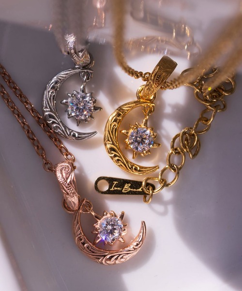 iriebeach アイリービーチ 月と太陽　ハワイアンジュエリーネックレス IRIEBEACH（アイリービーチ） ネックレス MINI sun and moon necklace